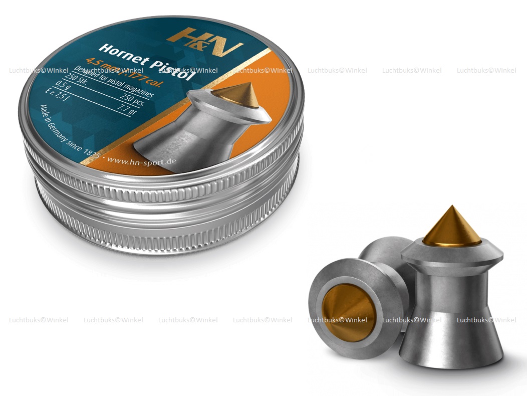 H&N Hornet Pistol 4.50mm Airgun Pellets tin of 250